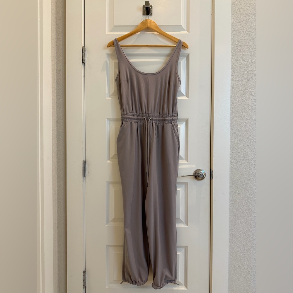 Abercrombie & Fitch Traveler Jumpsuit in Light Taupe